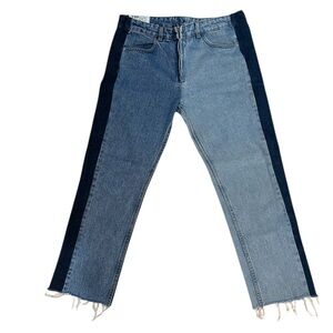 Two-Tone Blue Women's Jeans